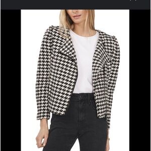 Vince Camuto Puff Sleeve Motto Jacket NWOT L